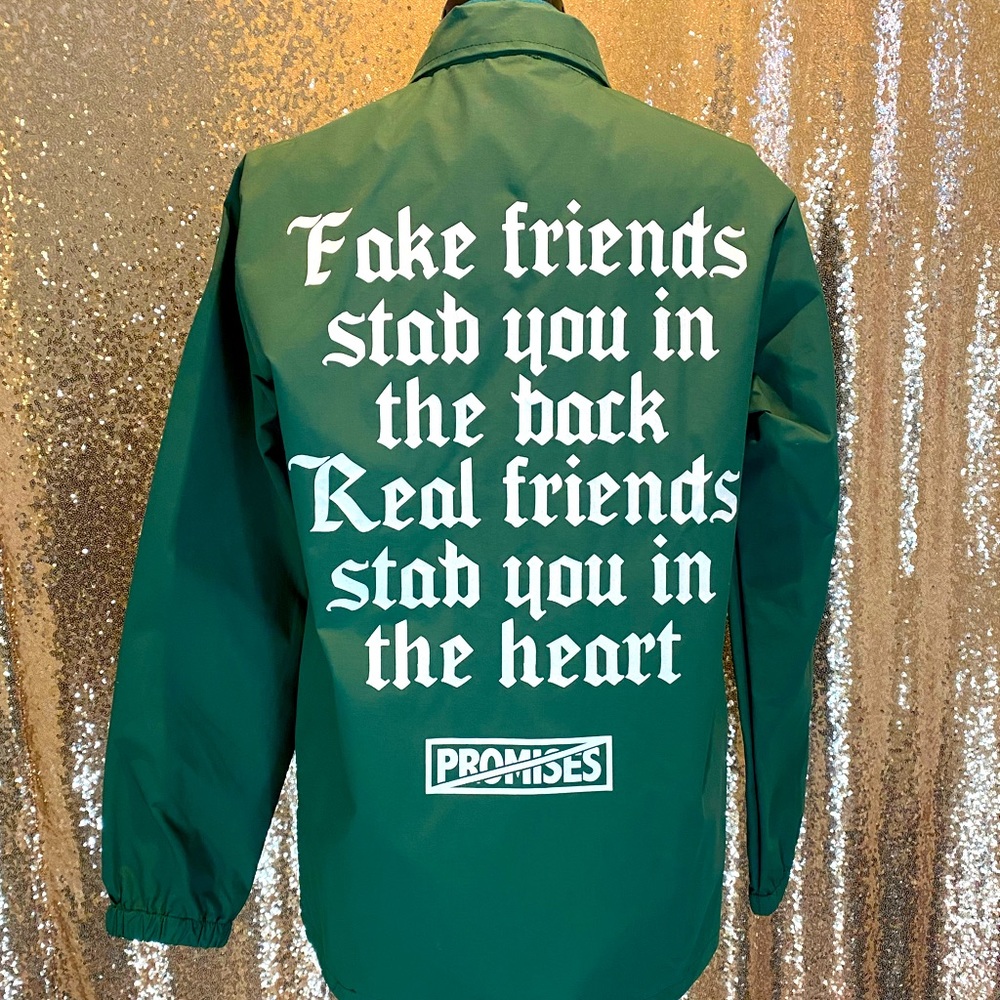 Broken Promises windbreaker WE AINT HOMIES
